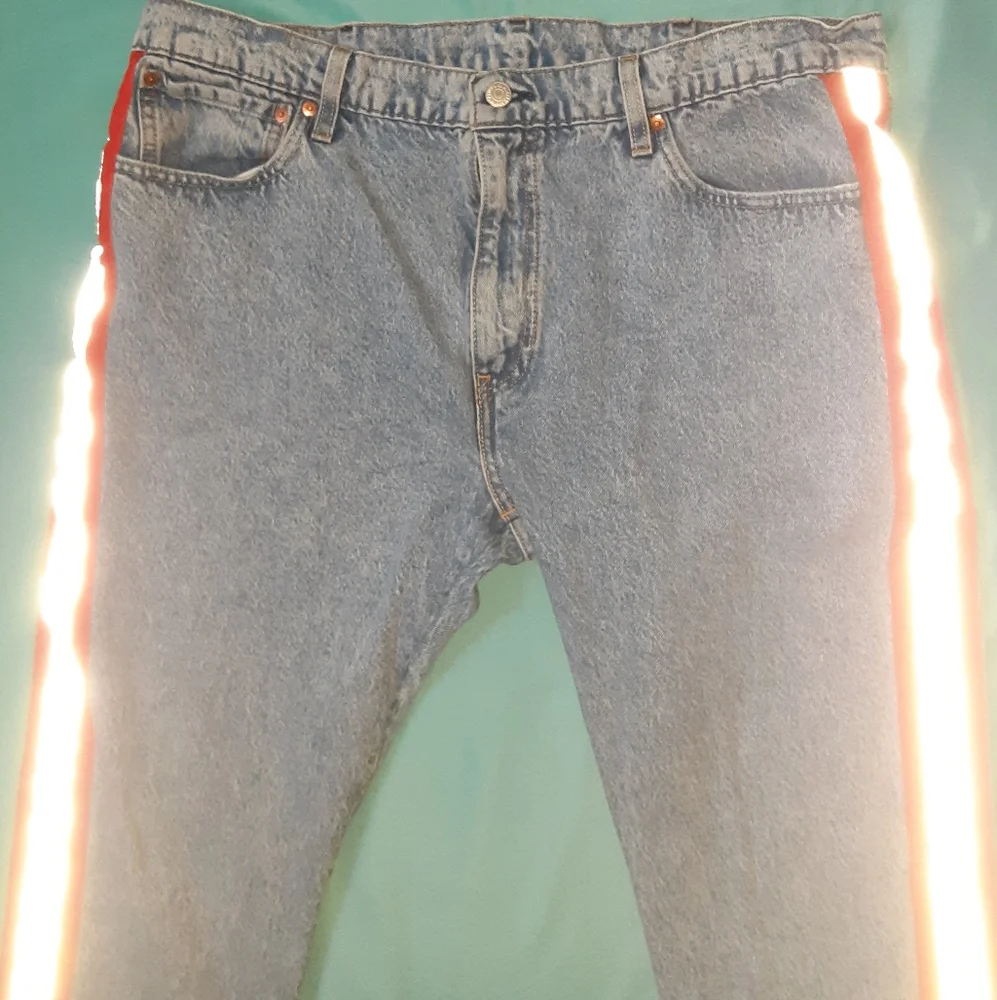 LEVI'S 512 JEANS WITH REFLECTIVE STRIPES, SIZE 40